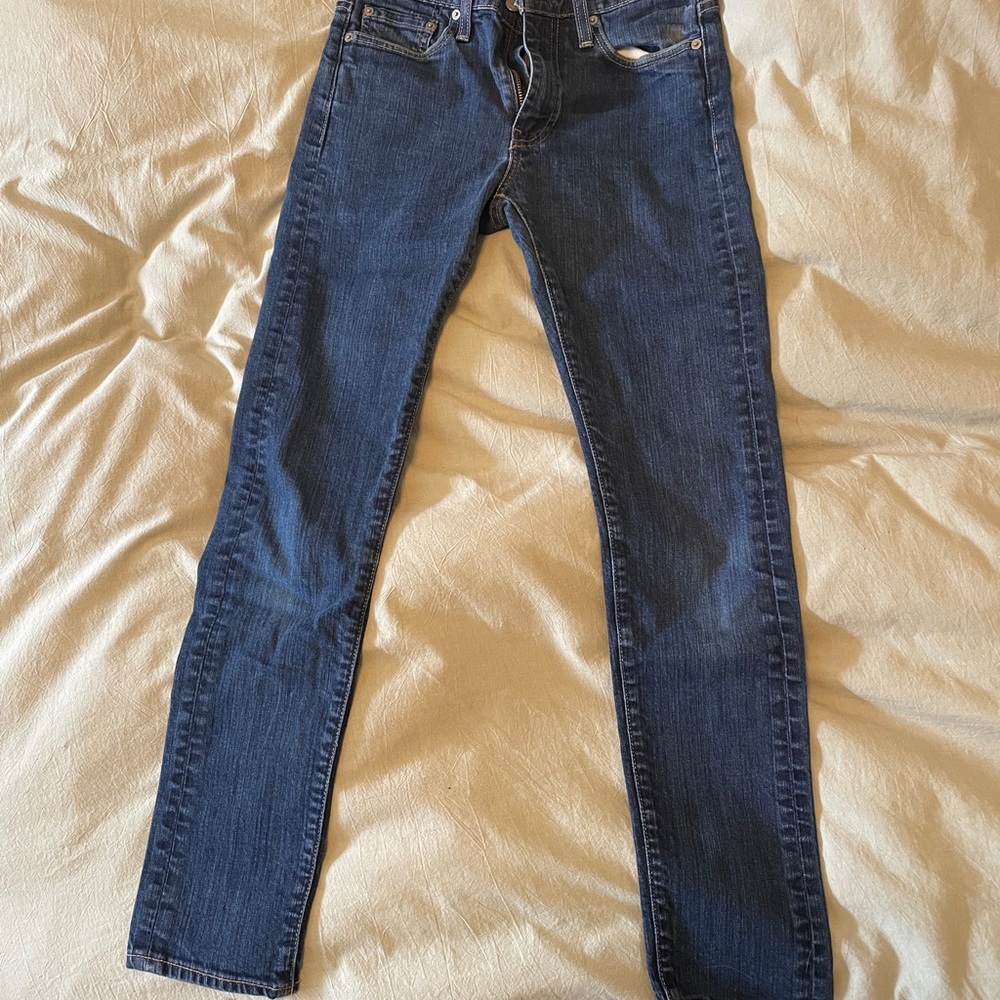 Levi's Blue Skinny Jeans mid rise Classic Denim Style